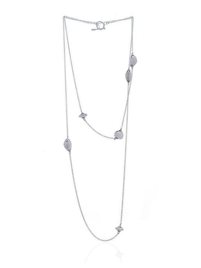 Singapore Jewellery Designer Carrie K's silver Milestones long necklace