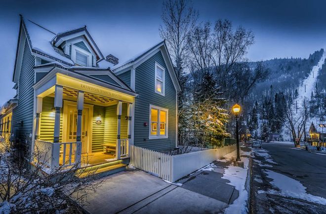 The Colorado town of Telluride, in the heart of the Rocky Mountains, is a popular ski resort and home to some of the highest runs in North America. After a day on the slopes, the cosy environs of Dunton Town House are the most welcoming retreat– a homely property where you are encouraged to help yourself to nightcaps and nibbles in the communal lounge and kitchen, and enjoy fresh breakfast pastries from the neighbouring bakery. For further wild-west-themed adventures, head an hour across the mountains to sister property Dunton Hot Springs, where you can ski on a cross-country trail designed by an Olympian, or transfer back to the Telluride slopes by chopper.

For more information, visit duntondestinations.com.

Photo: Courtesy