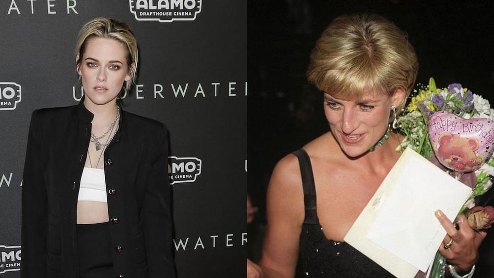 Kristen Stewart (left) and Princess Diana. (Photos: Getty Images)
