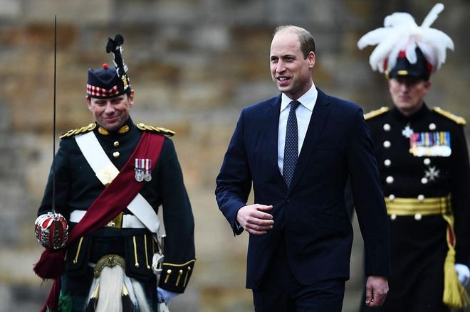 Inspecting the Guard of Honour on the forecourt of the Palace of Holyroodhouse on May 21, 2021 in Edinburgh, Scotland. (Photo: Getty Images)
































