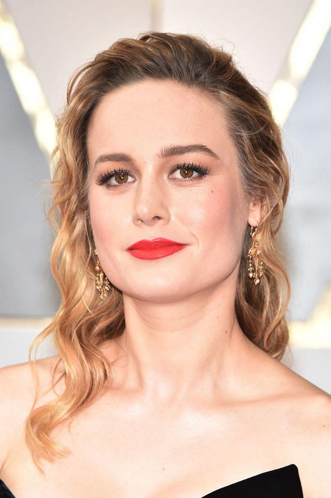 We loved that Brie Larson experimented with wet-look tresses for a slightly edge take on red carpet glamour. 

Photo: Getty Images