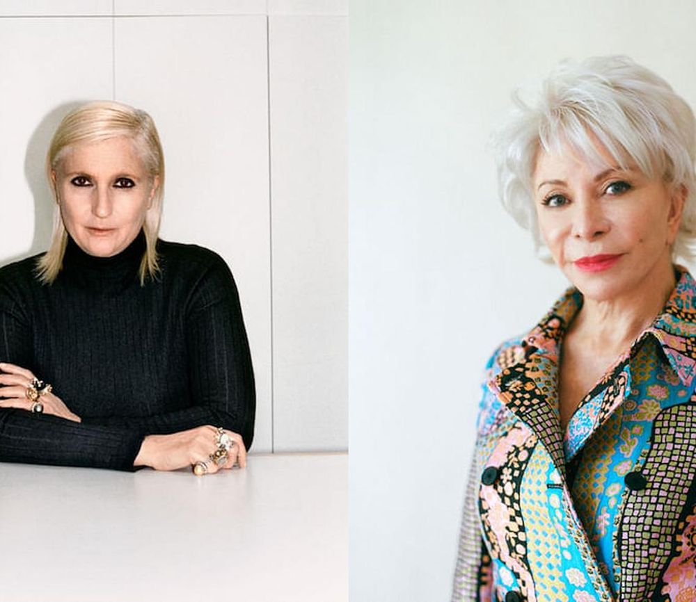 From left: Maria Grazia Chiuri of Dior (Photo: Kira Bunse) and novelist Isabel Allende (Photo: Pavielle Garcia) 
