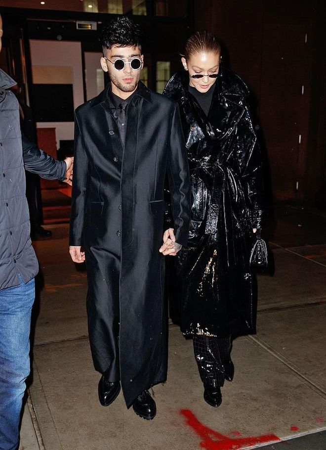 NEW YORK, NY - JANUARY 12:  Zayn Malik and Gigi Hadid seen on January 12, 2018 in New York City.  (Photo by Gotham/GC Images)