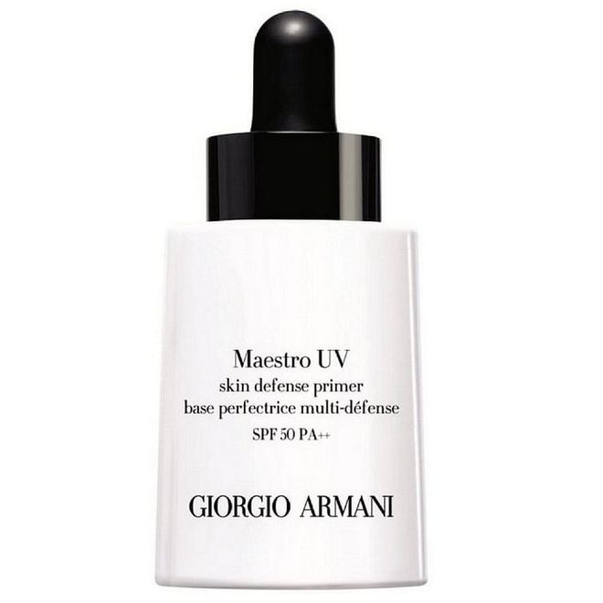 Giorgio Armani has combined sunscreen and primer in this one, perfect for those who can't be bothered to do two separate steps. This lightweight primer provides a smooth base whilst providing both UVA and UVB protection. 