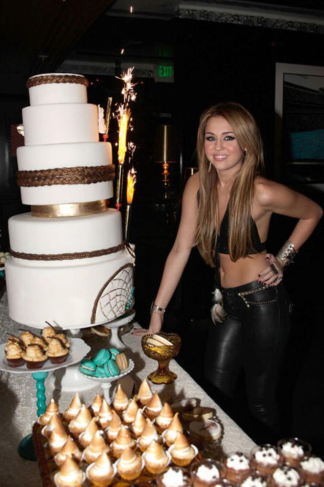 At her 18th birthday party. Photo: Getty