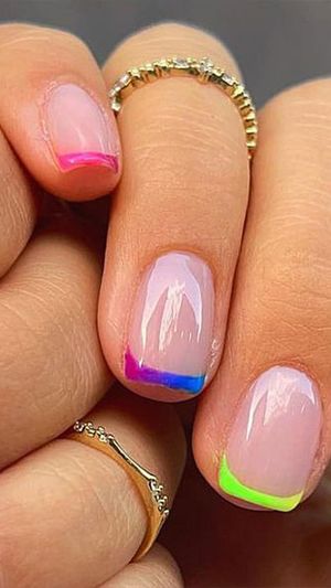 Colorful French Manicure Ideas