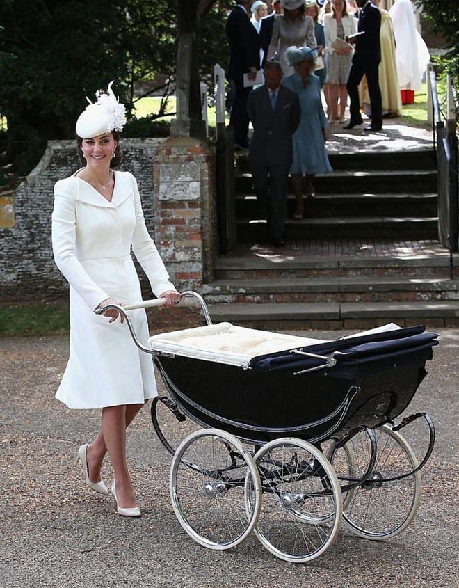 At Charlotte's christening in Norfolk
Photo: Getty