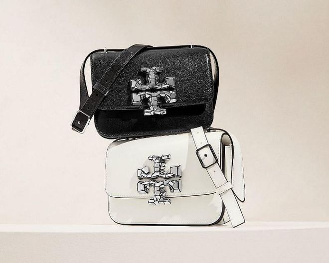 Tory Burch Eleanor Bags in Leather with Mirrored Clasp