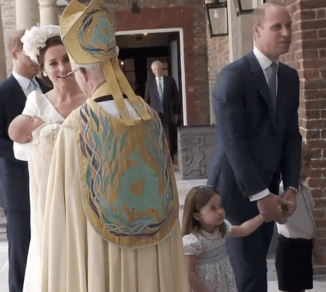 Prince George and Princess Charlotte Attend Prince Louis' Christening
