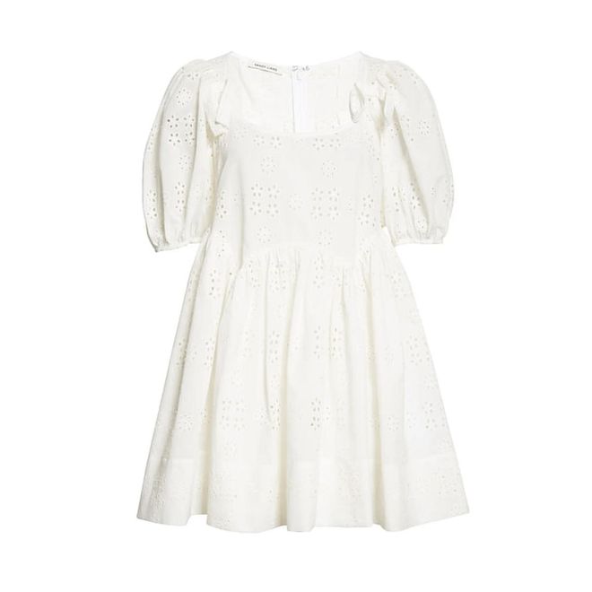Hugo Floral Eyelet Puff Sleeve Cotton Babydoll Dress, $956, Sandy Liang at Nordstrom
