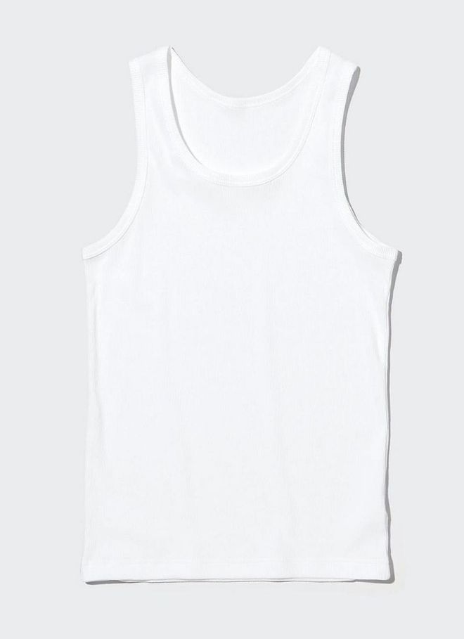 Dry Color Ribbed Tank Top
Photo: UNIQLO
