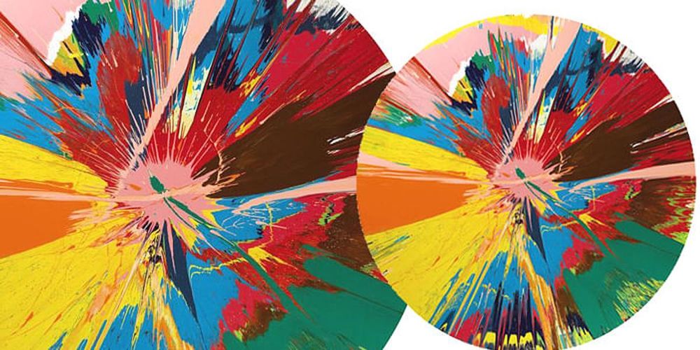 Up For Auction: A Damien Hirst Spin Painting Owned by David Bowie