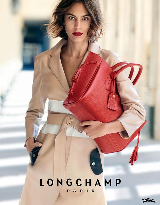 Alexa Chung For Longchamp By Peter Lindbergh