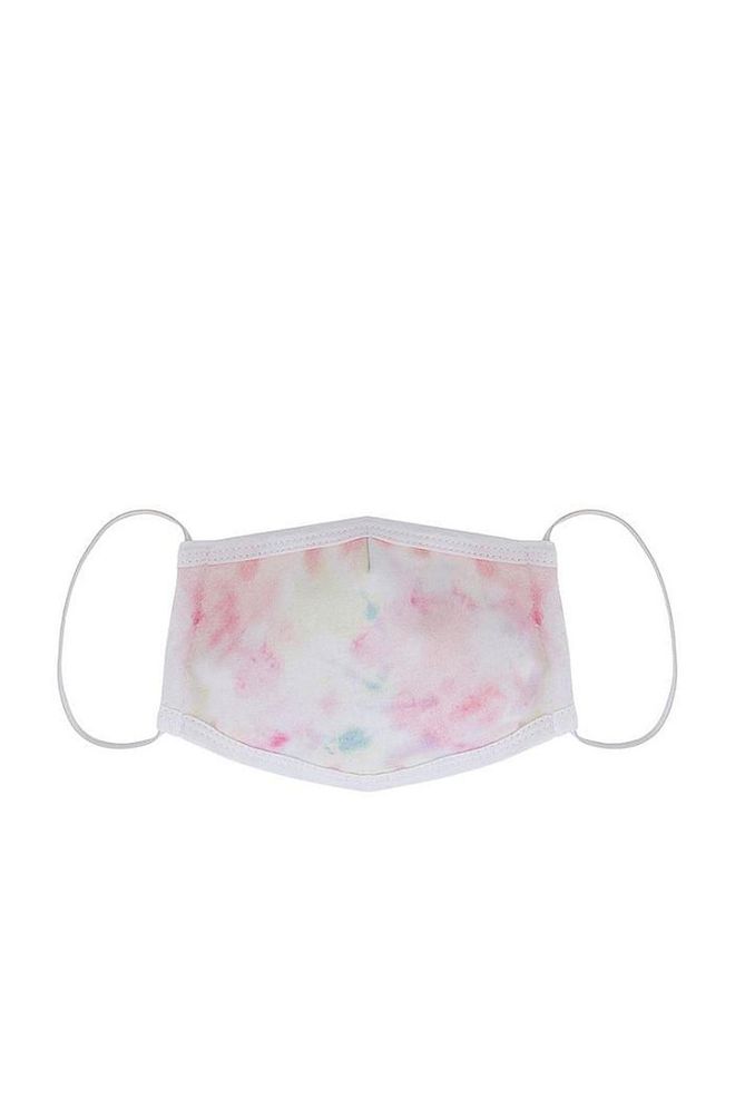Airbrushed in cold pastels, this jersey mask by LA denim label GRLFRND arrives just in time to coincide with lighthearted prints and colorways that flourish throughout the summer season. 