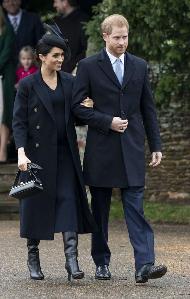 The Duke and Duchess of Sussex leave the church