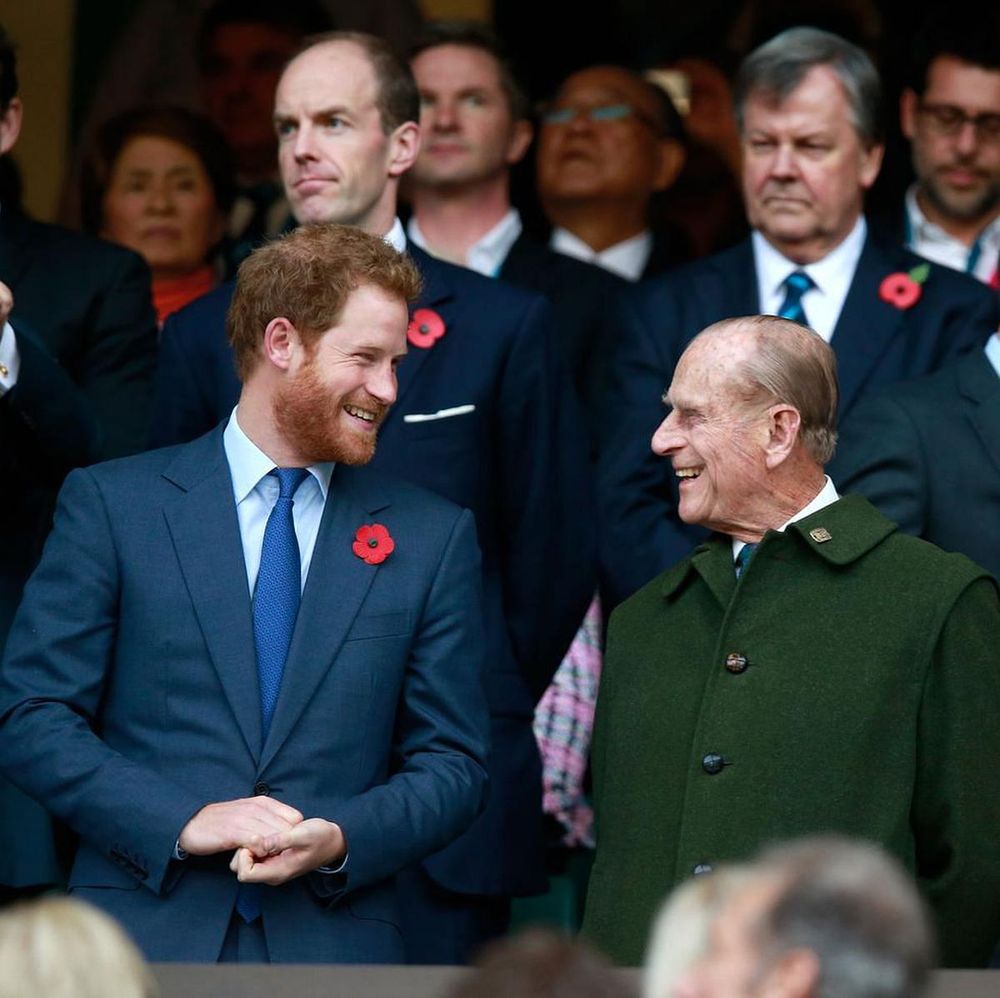 Prince Harry and his grandfather Prince Philip (Photo: Phil Walter/Getty Images)