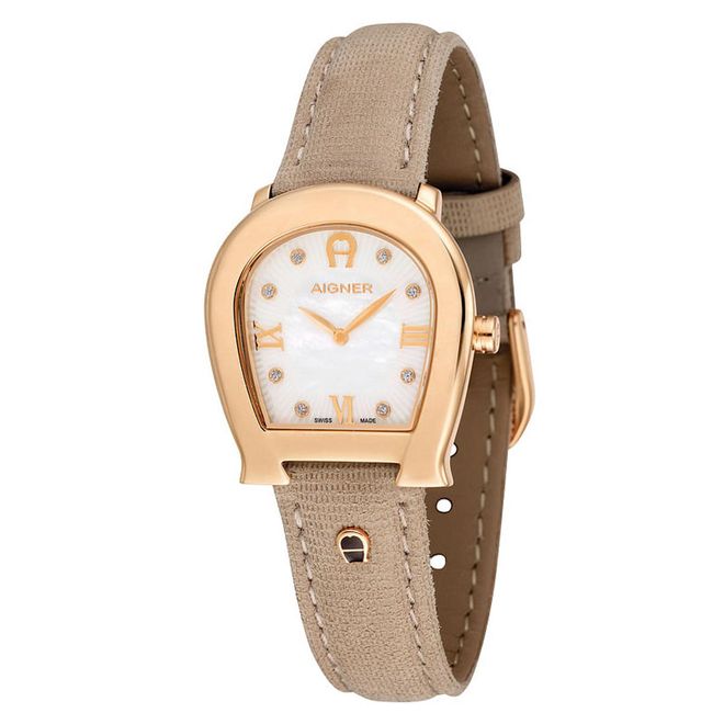 Gold PVD steel Messina watch, $649