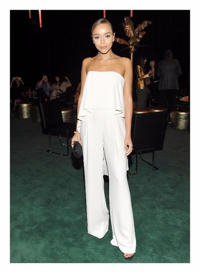 Chic simplicity sums up the English actress' look for the night 