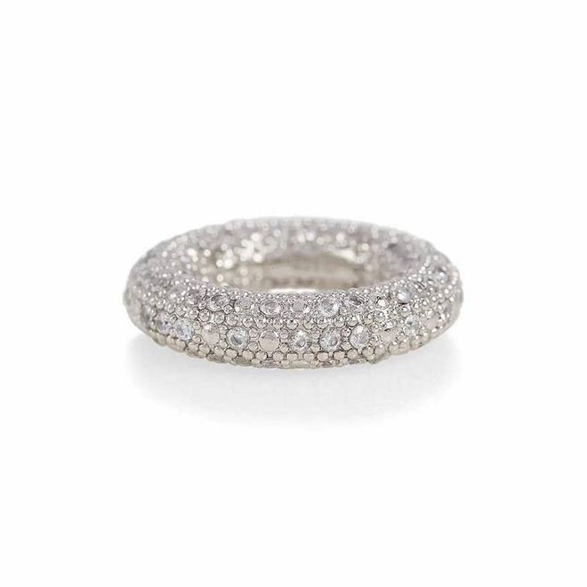 Crystal-Embellished Ring, $565, Jil Sander at Mytheresa