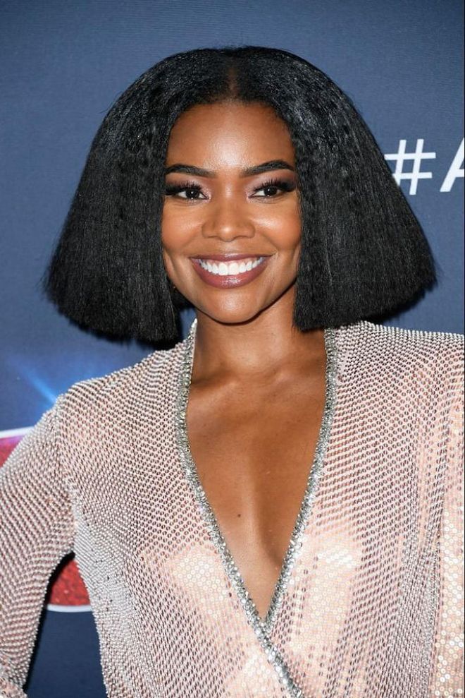 Gabrielle Union's red carpet bob was cut clean across—and the results are stunning.

Photo: Getty