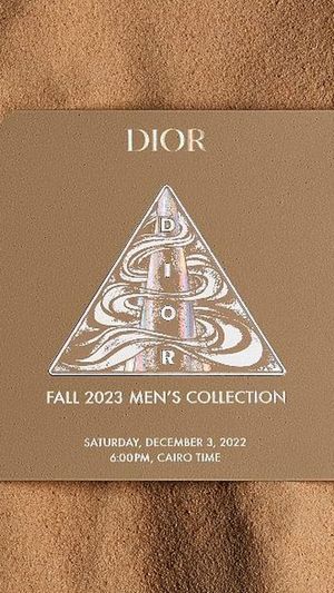 Dior Fall 2022 Men's livestream