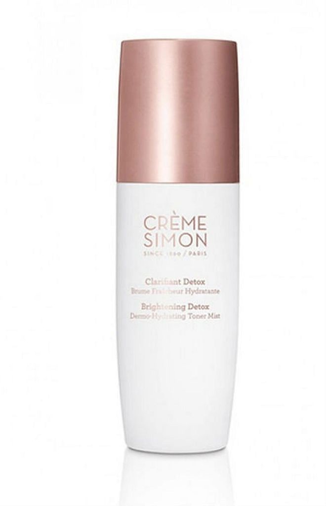 This alcohol-free formula is packed with skin-nourishing botanical extracts like freshly harvested rose, iris and jasmine extracts to renew skin cells and promote luminosity. Wheat oligosaccharide complex evens out the skin tone, while botanical glycerin locks in moisture to maintain a healthy glow on the skin. Photo: Crème Simon