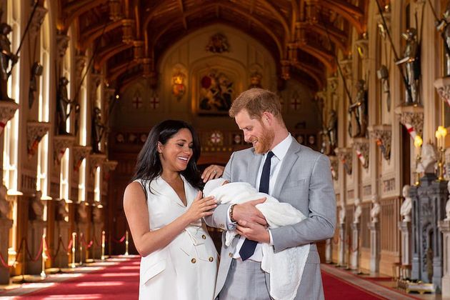 Prince Harry, Duke of Sussex and Meghan, Duchess of Sussex, pose with their newborn son Archie Harrison Mountbatten-Windsor  (Photo: Dominic Lipinski/Getty Images)