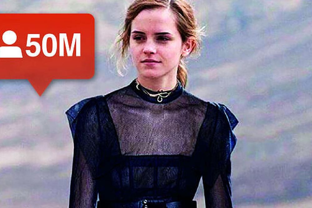 Emma Watson as Hermione
Granger was photoshopped
onto a Dior creation.