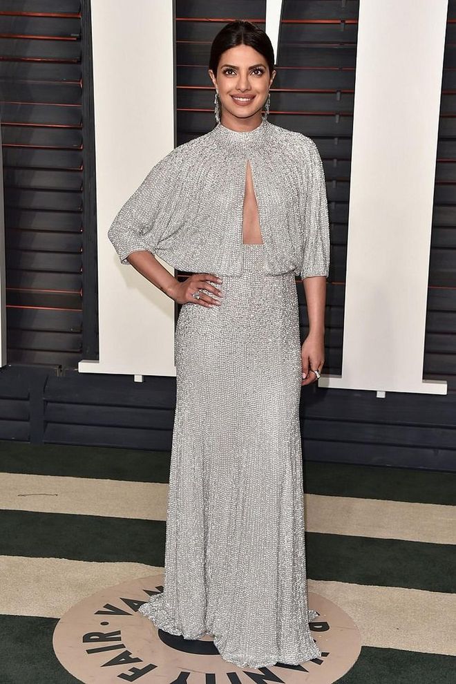 When: February 2016
Where: Vanity Fair Oscars Party
Wearing: Jenny Packham