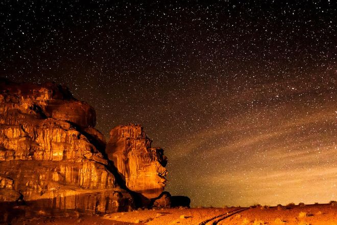 Despite its status as a protected area, Wadi Rum is one of the most tourist-friendly spots in the country. 

During the day, you can cruise around the desert by going on a safari tour to capture the wondrous views. At night, treat yourself to the ultimate luxury by sleeping under the stars inside a bubble tent.  

Photo: Getty 