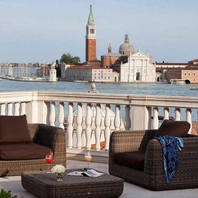 Feel like you own a private patch of Venice for the night with this brand new suite at the Luna Hotel Baglioni, right by St Mark's Square. It overlooks San Giorgio Island from its impressive 100-metre-square perch.
