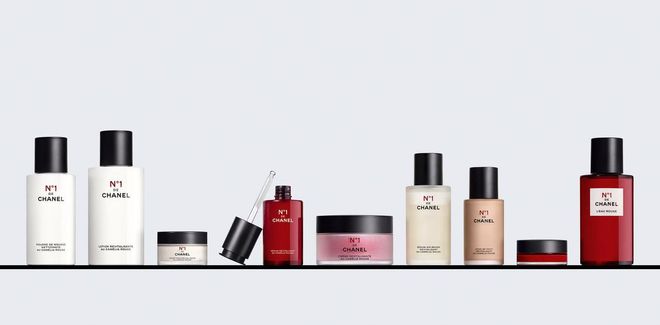 The full N°1 DE CHANEL consists of skincare, makeup and a fragrance. (Photo: Chanel)