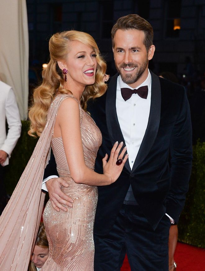 Blake Lively and Ryan Reynolds attend the "Charles James: Beyond Fashion" Costume Institute Gala