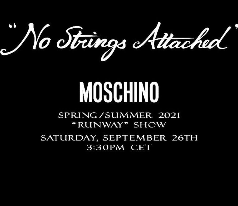 Moschino SS21 livestream