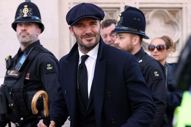 David Beckham Visits Queen Lying In State