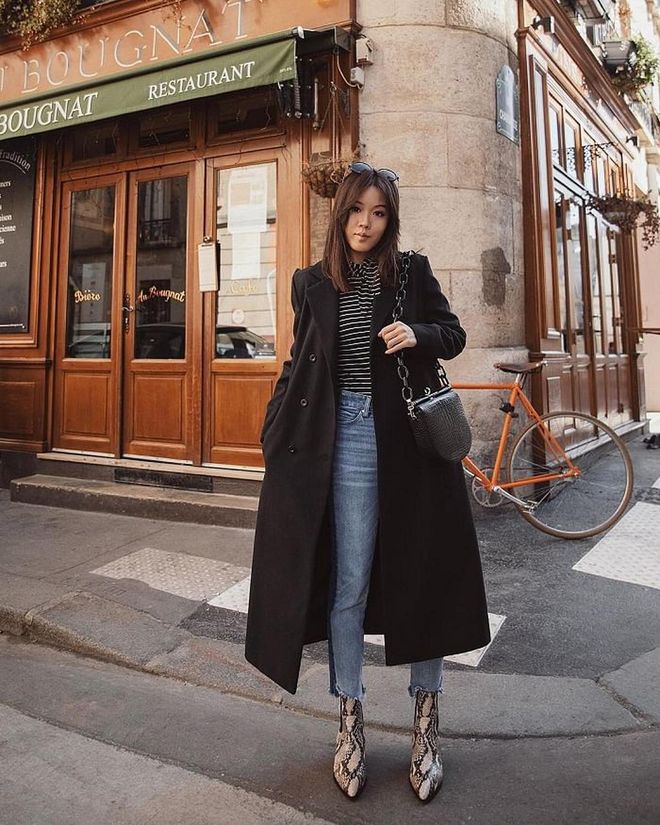 Wearing classic pieces with a trendy print is the perfect way to upgrade an everyday look. Photo: Instagram/@tsangtastic