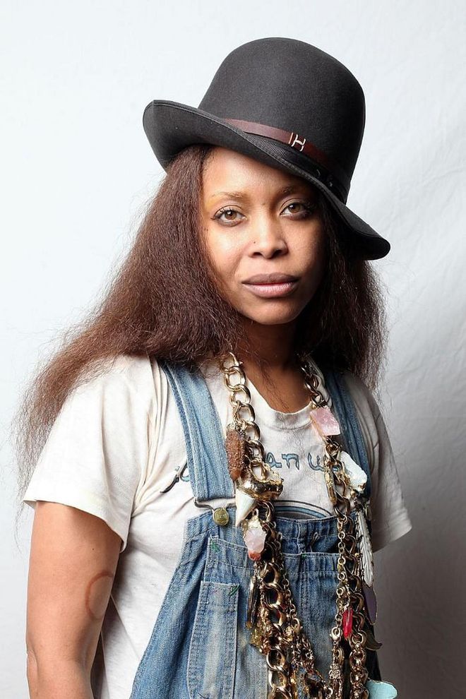 Born: Erica Abi Wright.

When Badu was young, she decided to change the spelling of her first name, as she believed the original spelling to be a "slave name," into "Erykah."

"Kah" signified the inner self. She also picked up "Badu," as it doubled as her favorite jazz scat sound and an African name for the 10th born child of the Akan people in Ghana.

Photo: Getty