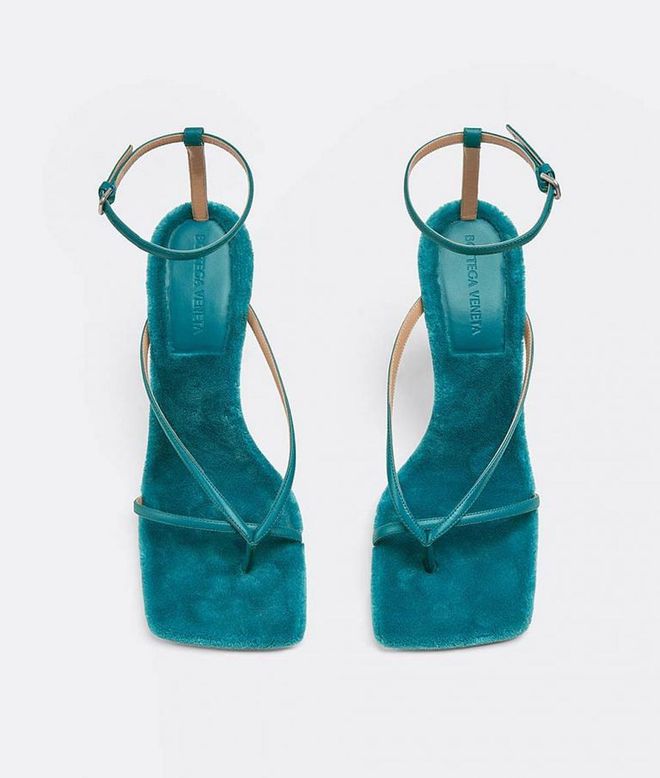 Stretch leather heels, $1,520, Bottega Veneta
