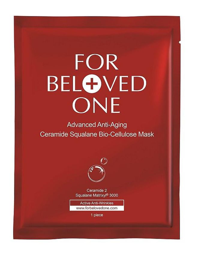 Always keep a ready supply of For Beloved One’s Advanced Anti-Aging Ceramide Squalane Bio-Cellulose Mask in your stash to infuse skin with moisturising ingredients, and lift and tighten facial contours.
