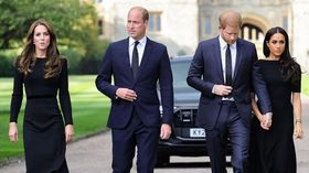 William, Kate, Harry, Meghan Royal Couples Honour Queen Elizabeth II
