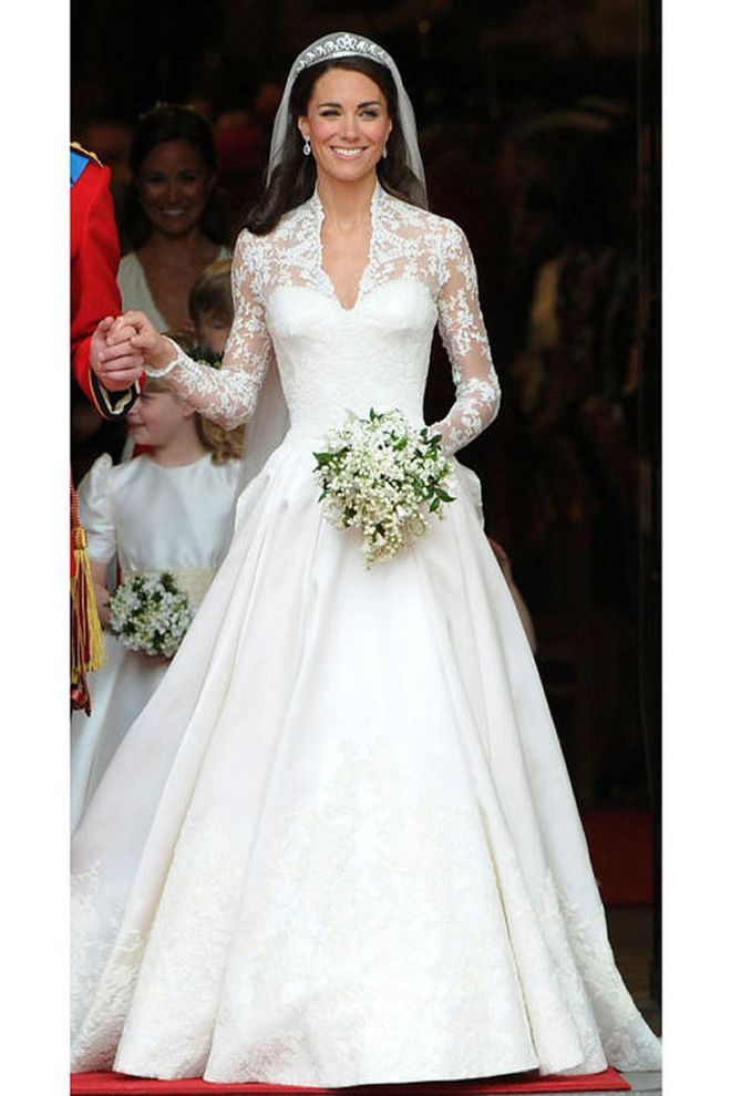 Catherine, Duchess of Cambridge in Sarah Burton for Alexander McQueen, 2011