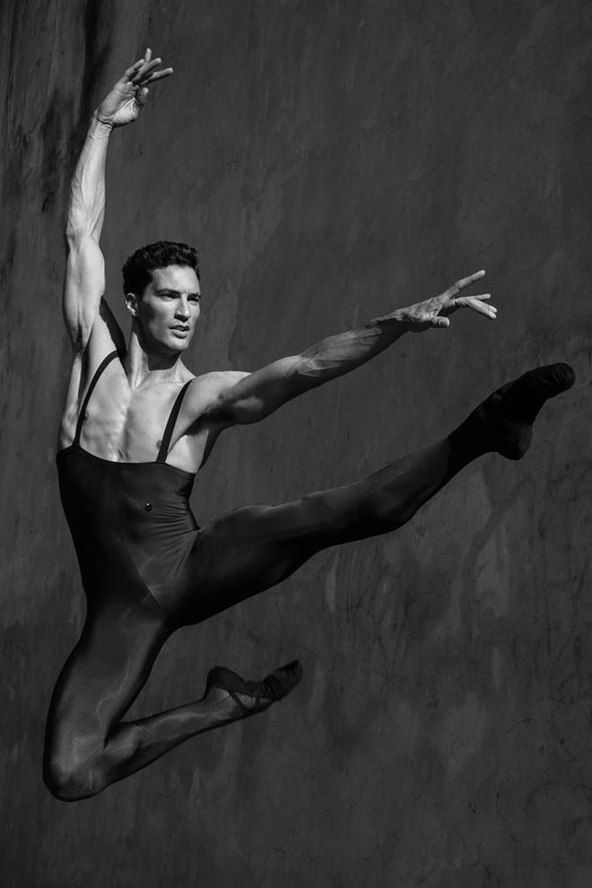 Raised in France, Calmels began ballet training at the age of three. He was just 11 when he entered the prestigious, 300-year-old Paris Opera Ballet School. Photo: IMG Models