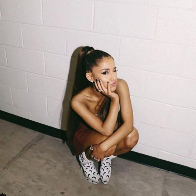 Coming in at number three is the tiny but strong-voiced "Side to Side" singer, Ariana Grande. The 23-year-old is known to post pictures of her grandmother, current boyfriends, and even pal Kylie Jenner's Lip Kits. Basically, she is all of us.