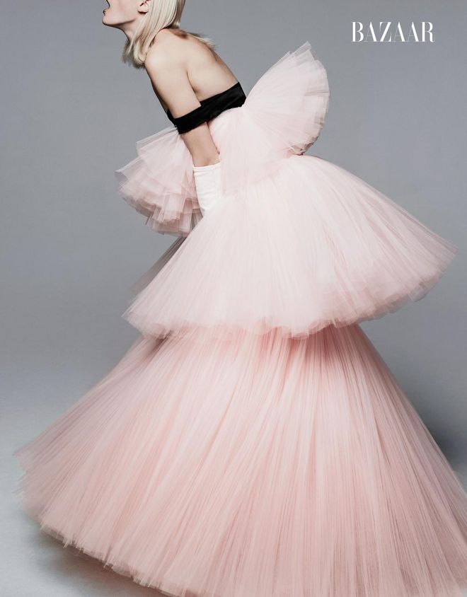 <b>Giambattista Valli Haute Couture</b> gown and gloves, price upon request