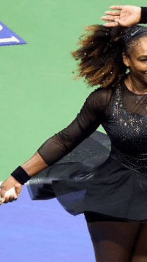 Serena Williams wearing Nike at tennis US Open