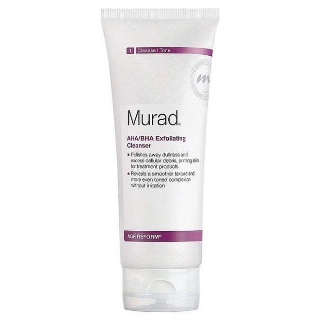 Getting your face ready for bed goes beyond just taking off your make-up. Using a gentle exfoliating cleanser will allow you to buff away dead skin, brightening your face to remove the dulling effects of a long day or week. Your skin will not only feel immediately softer but you'll wake up with a smoother, more relaxed complexion. Murad AHA/BHA Exfoliating Cleanser, £34