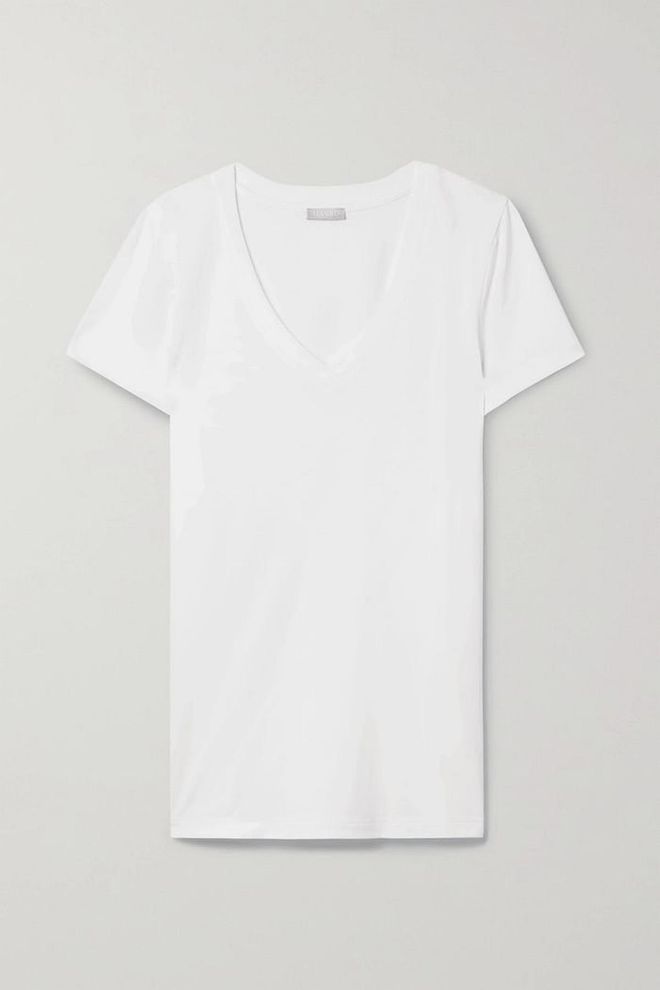 Sleep & Lounge Cotton And Modal-Blend T-shirt, $71, Hanro at Net-a-Porter