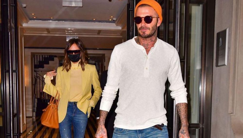 Victoria and David Beckham Coordinate Their Chic Looks
