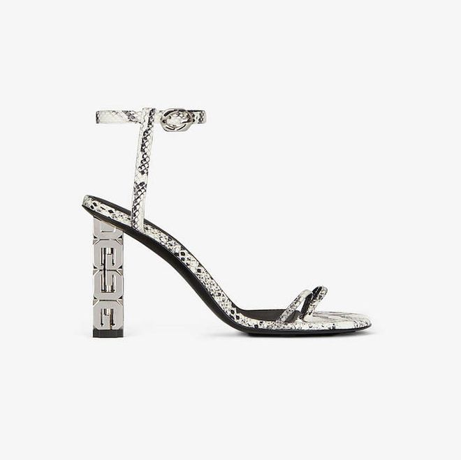 Triple Toes Sandals In Python Effect Leather With G Heel, S$1,300, Givenchy