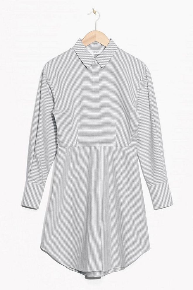 Dress it up with block-heeled sandals or court shoes and wear with crisp white trainers for an off-duty outing. & Other Stories Cotton Dress, £65. 
